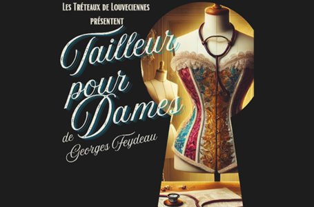 Affiche de la pièce de théâtre "Tailleur pour Dames".