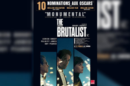 Affiche du film "The brutalist".